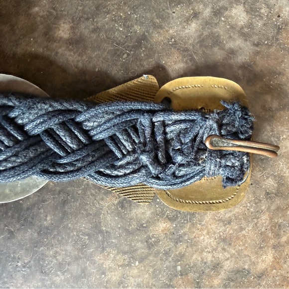 Marjorie Baer, San Francisco, artisan belt, vintage, black webbing, mixed metals - Picture 14 of 15